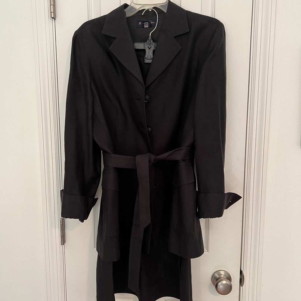 Brooks Brothers Black Belted Blazer